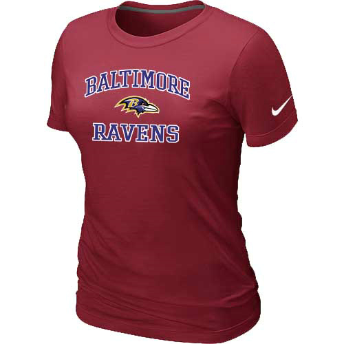 Baltimore Ravens Women's Heart & Soul Red T-Shirt,We sell and wholesale Baltimore Ravens Women's Heart & Soul Red T-Shirt on line form chian!