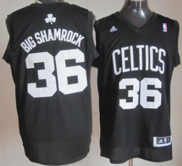Boston Celtics #36 Big Shamrock Black Fashion Jerseys,We sell and wholesale Boston Celtics #36 Big Shamrock Black Fashion Jerseys on line form chian!