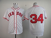 Boston Red Sox #34 Authentic 1936 David Ortiz The Clock White Jerseys,baseball caps,new era cap wholesale,wholesale hats