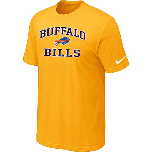 Buffalo Bills Heart & Soul Yellow T-Shirt,We sell and wholesale Buffalo Bills Heart & Soul Yellow T-Shirt on line form chian!