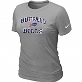 Buffalo Bills Women's Heart & Soul L.Grey T-Shirt,baseball caps,new era cap wholesale,wholesale hats