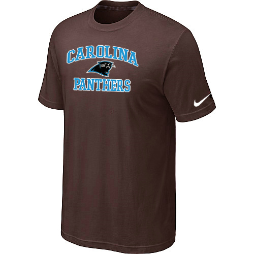Carolina Panthers Heart & Soul Brown T-Shirt,We sell and wholesale Carolina Panthers Heart & Soul Brown T-Shirt on line form chian!
