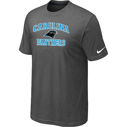 Carolina Panthers Heart & Soul Dark grey T-Shirt,We sell and wholesale Carolina Panthers Heart & Soul Dark grey T-Shirt on line form chian!