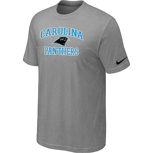 Carolina Panthers Heart & Soul Light grey T-Shirt,We sell and wholesale Carolina Panthers Heart & Soul Light grey T-Shirt on line form chian!