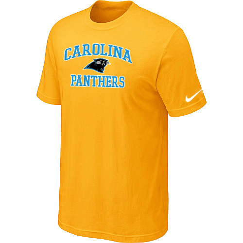 Carolina Panthers Heart & Soul Yellow T-Shirt,We sell and wholesale Carolina Panthers Heart & Soul Yellow T-Shirt on line form chian!
