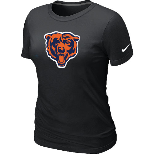 Chicago Bears Black Tean Logo Women's Black T-Shirt,We sell and wholesale Chicago Bears Black Tean Logo Women's Black T-Shirt on line form chian!