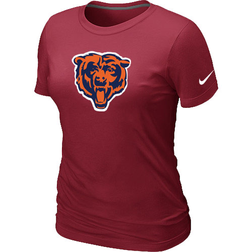Chicago Bears Black Tean Logo Women's Red T-Shirt,We sell and wholesale Chicago Bears Black Tean Logo Women's Red T-Shirt on line form chian!