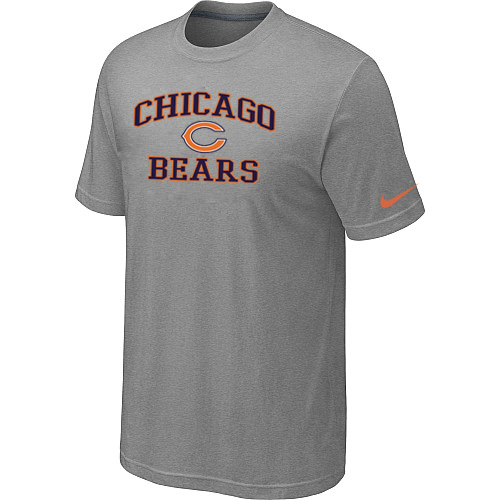 Chicago Bears Heart & Soul Light grey T-Shirt,We sell and wholesale Chicago Bears Heart & Soul Light grey T-Shirt on line form chian!
