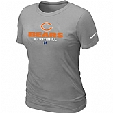 Chicago Bears L.Grey Women's Critical Victory T-Shirt,baseball caps,new era cap wholesale,wholesale hats