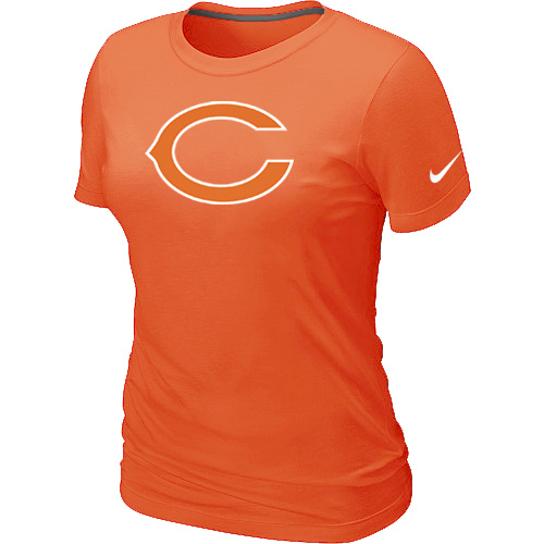 Chicago Bears Orange Women's Logo T-Shirt,We sell and wholesale Chicago Bears Orange Women's Logo T-Shirt on line form chian!