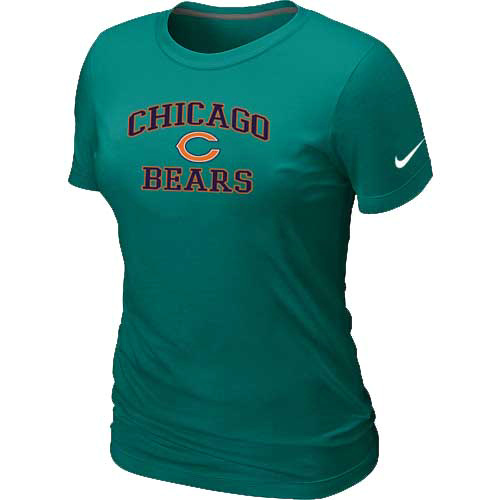 Chicago Bears Women's Heart & Soul L.Green T-Shirt,We sell and wholesale Chicago Bears Women's Heart & Soul L.Green T-Shirt on line form chian!