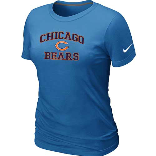 Chicago Bears Women's Heart & Soul L.blue T-Shirt,We sell and wholesale Chicago Bears Women's Heart & Soul L.blue T-Shirt on line form chian!