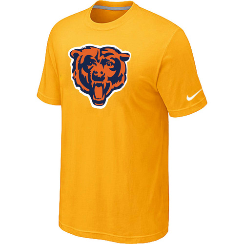 Chicago Bears Yellow Tean Logo T-Shirt,We sell and wholesale Chicago Bears Yellow Tean Logo T-Shirt on line form chian!