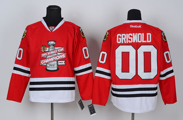 Chicago Blackhawks #00 Clark Griswold 2013 Stanley Cup Champions Red Jerseys,We sell and wholesale Chicago Blackhawks #00 Clark Griswold 2013 Stanley Cup Champions Red Jerseys on line form chian!