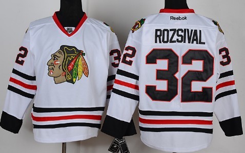 Chicago Blackhawks #32 Michal Rozsival White Jerseys,We sell and wholesale Chicago Blackhawks #32 Michal Rozsival White Jerseys on line form chian!