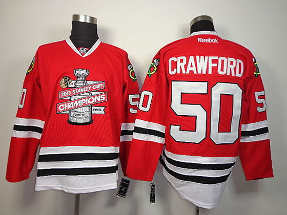 Chicago Blackhawks #50 Corey Crawford 2013 Stanley Cup Champions Red Jerseys,We sell and wholesale Chicago Blackhawks #50 Corey Crawford 2013 Stanley Cup Champions Red Jerseys on line form chian!