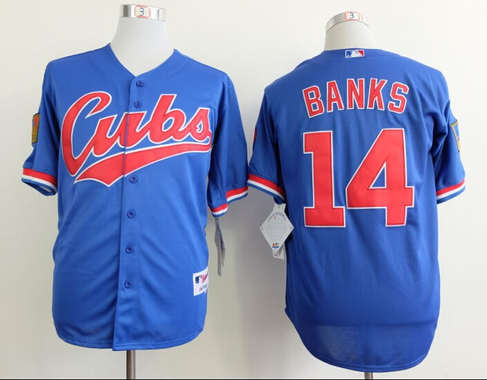 Chicago Cubs #14 Ernie Banks Blue 1994 Throwback Jerseys,We sell and wholesale Chicago Cubs #14 Ernie Banks Blue 1994 Throwback Jerseys on line form chian!