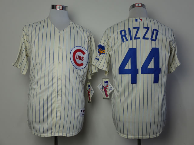 Chicago Cubs #44 Anthony Rizzo Cream Pinstripe 1969 Throwback Jerseys,We sell and wholesale Chicago Cubs #44 Anthony Rizzo Cream Pinstripe 1969 Throwback Jerseys on line form chian!