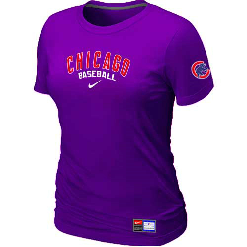Chicago Cubs Nike Women's Purple Short Sleeve Practice T-Shirt,We sell and wholesale Chicago Cubs Nike Women's Purple Short Sleeve Practice T-Shirt on line form chian!