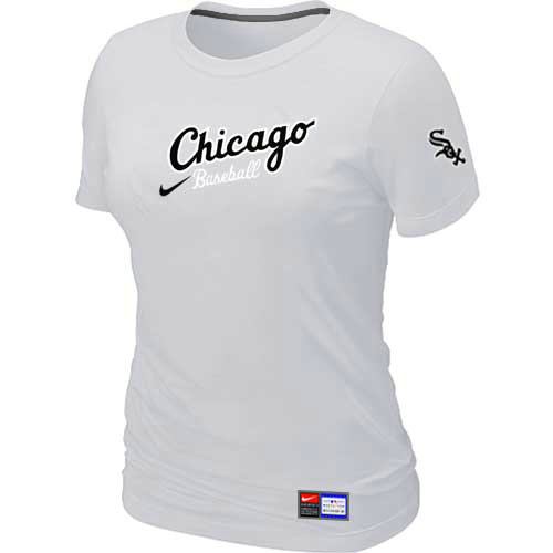 Chicago White Sox Nike Women's White Away Practice T-Shirt,We sell and wholesale Chicago White Sox Nike Women's White Away Practice T-Shirt on line form chian!