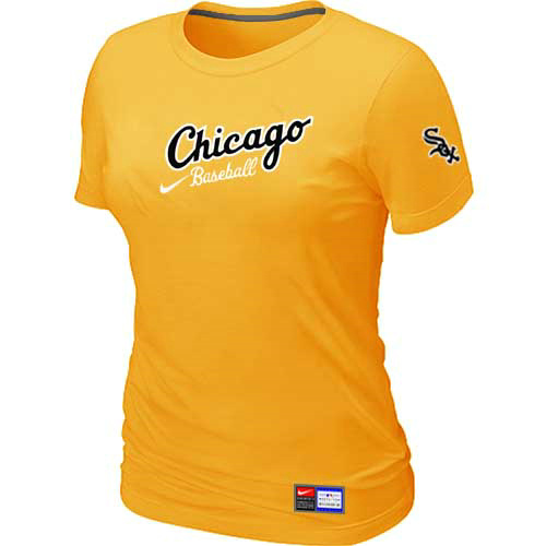 Chicago White Sox Nike Women's Yellow Away Practice T-Shirt,We sell and wholesale Chicago White Sox Nike Women's Yellow Away Practice T-Shirt on line form chian!