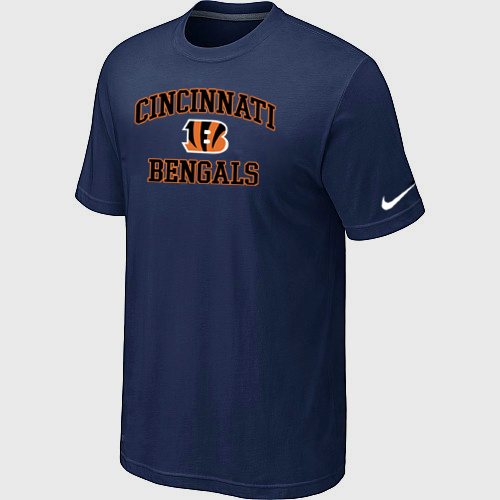 Cincinnati Bengals Heart & Soul D.Blue T-Shirt,We sell and wholesale Cincinnati Bengals Heart & Soul D.Blue T-Shirt on line form chian!
