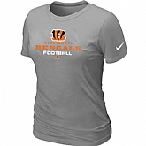 Cincinnati Bengals L.Grey Women's Critical Victory T-Shirt,baseball caps,new era cap wholesale,wholesale hats