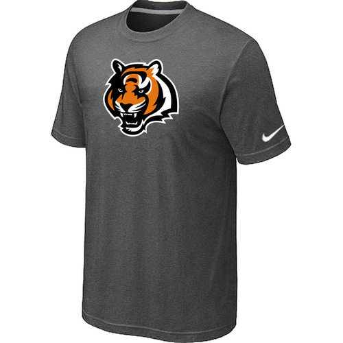 Cincinnati Bengals Tean Logo T-Shirt D.Grey,We sell and wholesale Cincinnati Bengals Tean Logo T-Shirt D.Grey on line form chian!