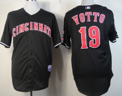 Cincinnati Reds #19 Joey Votto 2013 Black Jerseys,We sell and wholesale Cincinnati Reds #19 Joey Votto 2013 Black Jerseys on line form chian!