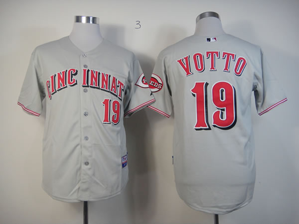 Cincinnati Reds #19 Joey Votto Gray Jerseys,We sell and wholesale Cincinnati Reds #19 Joey Votto Gray Jerseys on line form chian!