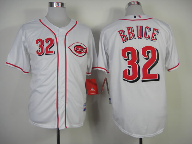 Cincinnati Reds #32 Jay Bruce White Jerseys,We sell and wholesale Cincinnati Reds #32 Jay Bruce White Jerseys on line form chian!