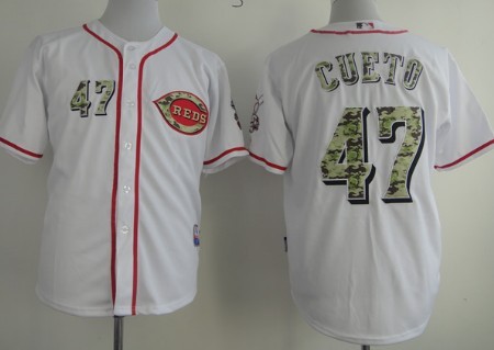 Cincinnati Reds #47 Johnny Cueto White 2013 USMC Home Cool Base Jerseys,We sell and wholesale Cincinnati Reds #47 Johnny Cueto White 2013 USMC Home Cool Base Jerseys on line form chian!