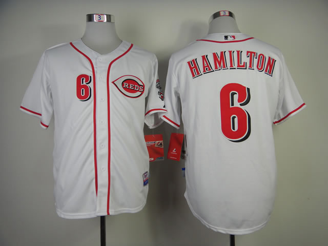 Cincinnati Reds #6 Hamilton White Cool Base Jerseys,We sell and wholesale Cincinnati Reds #6 Hamilton White Cool Base Jerseys on line form chian!