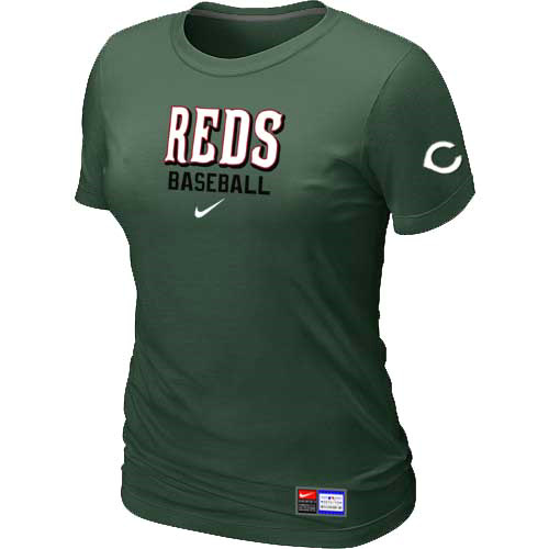Cincinnati Reds Nike Women's D.Green Short Sleeve Practice T-Shirt,We sell and wholesale Cincinnati Reds Nike Women's D.Green Short Sleeve Practice T-Shirt on line form chian!