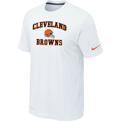 Cleveland Browns Heart & Soul White T-Shirt,We sell and wholesale Cleveland Browns Heart & Soul White T-Shirt on line form chian!