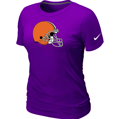 Cleveland Browns Purple Women's Logo T-Shirt,We sell and wholesale Cleveland Browns Purple Women's Logo T-Shirt on line form chian!