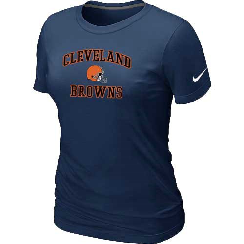 Cleveland Browns Women's Heart & Soul D.Blue T-Shirt,We sell and wholesale Cleveland Browns Women's Heart & Soul D.Blue T-Shirt on line form chian!