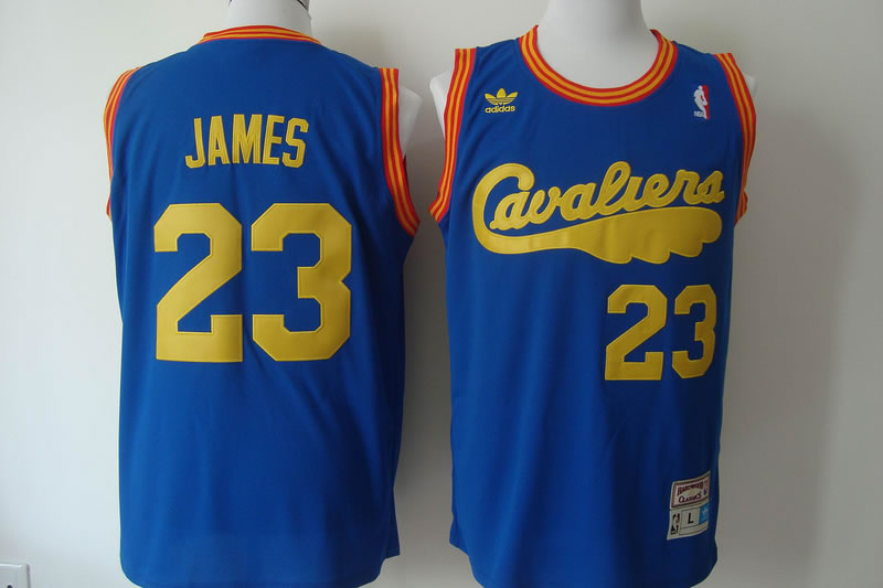 Cleveland Cavaliers #23 LeBron James Broadsword Blue Swingman Throwback Jerseys,We sell and wholesale Cleveland Cavaliers #23 LeBron James Broadsword Blue Swingman Throwback Jerseys on line form chian!