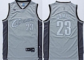 Cleveland Cavaliers #23 LeBron James Gray Swingman Throwback Jersey,baseball caps,new era cap wholesale,wholesale hats