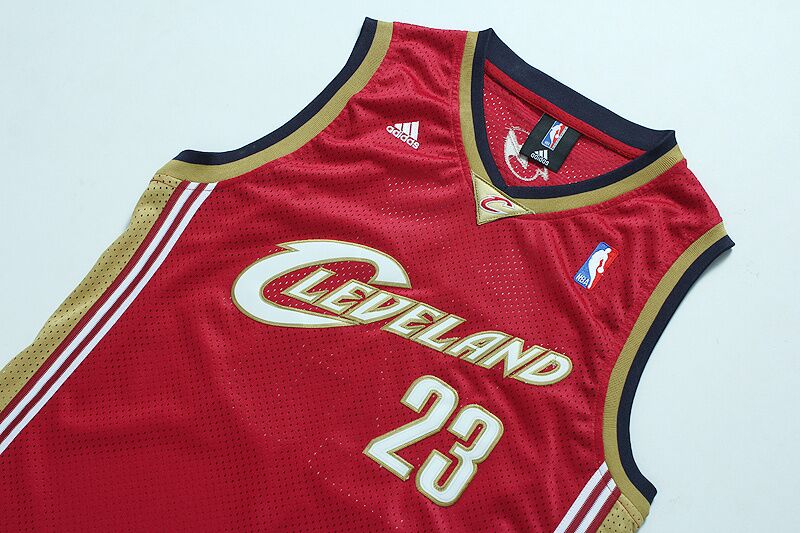Cleveland Cavaliers #23 LeBron James Red With Golden Jerseys,We sell and wholesale Cleveland Cavaliers #23 LeBron James Red With Golden Jerseys on line form chian!