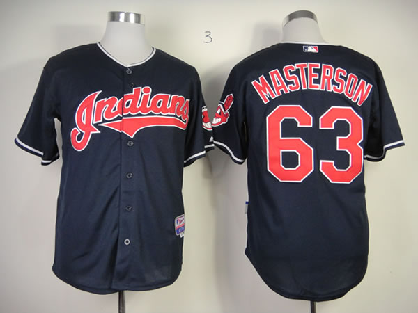 Cleveland Indians #63 Justin Masterson 2013 Navy Blue Jerseys,We sell and wholesale Cleveland Indians #63 Justin Masterson 2013 Navy Blue Jerseys on line form chian!