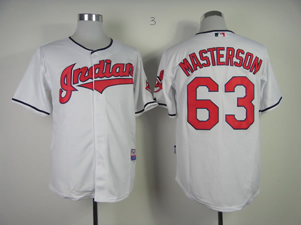 Cleveland Indians #63 Justin Masterson 2013 White Jerseys,We sell and wholesale Cleveland Indians #63 Justin Masterson 2013 White Jerseys on line form chian!
