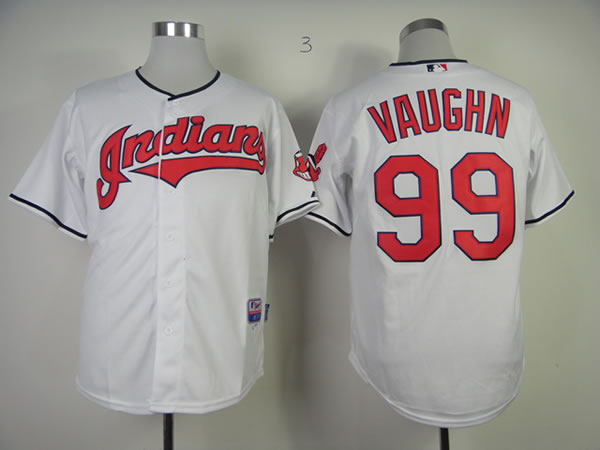Cleveland Indians #99 Vaughn 2013 White Jerseys,We sell and wholesale Cleveland Indians #99 Vaughn 2013 White Jerseys on line form chian!