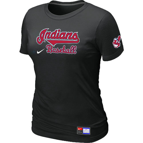 Cleveland Indians Black Nike Women's Short Sleeve Practice T-Shirt,We sell and wholesale Cleveland Indians Black Nike Women's Short Sleeve Practice T-Shirt on line form chian!