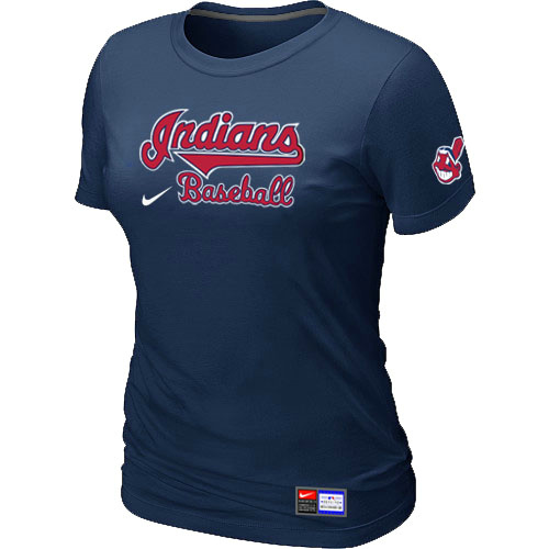 Cleveland Indians D.Blue Nike Women's Short Sleeve Practice T-Shirt,We sell and wholesale Cleveland Indians D.Blue Nike Women's Short Sleeve Practice T-Shirt on line form chian!