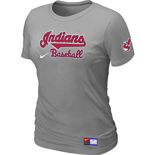Cleveland Indians L.Grey Nike Women's Short Sleeve Practice T-Shirt,We sell and wholesale Cleveland Indians L.Grey Nike Women's Short Sleeve Practice T-Shirt on line form chian!