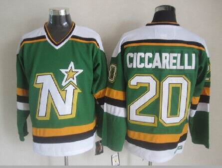Dallas Stars #20 Dino Ciccarelli Green CCM Throwback Jerseys,We sell and wholesale Dallas Stars #20 Dino Ciccarelli Green CCM Throwback Jerseys on line form chian!