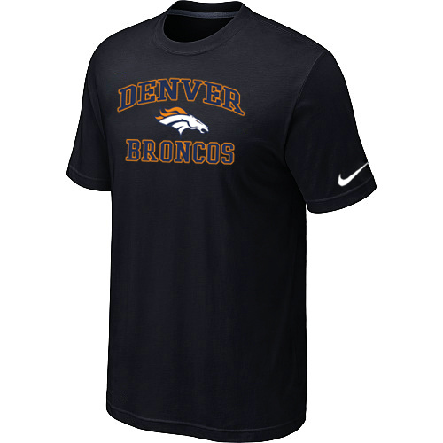Denver Broncos Heart & Soul Black T-Shirt,We sell and wholesale Denver Broncos Heart & Soul Black T-Shirt on line form chian!