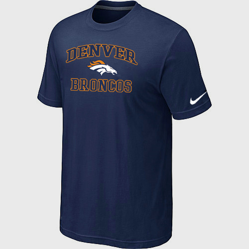 Denver Broncos Heart & Soul D.Blue T-Shirt,We sell and wholesale Denver Broncos Heart & Soul D.Blue T-Shirt on line form chian!