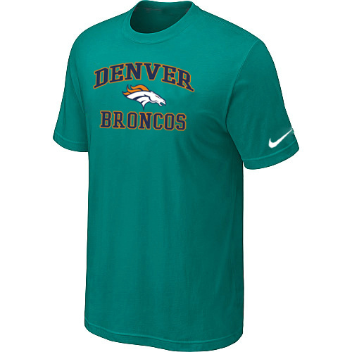 Denver Broncos Heart & Soul Green T-Shirt,We sell and wholesale Denver Broncos Heart & Soul Green T-Shirt on line form chian!